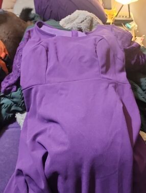 SHEIN Purple Midi Dress